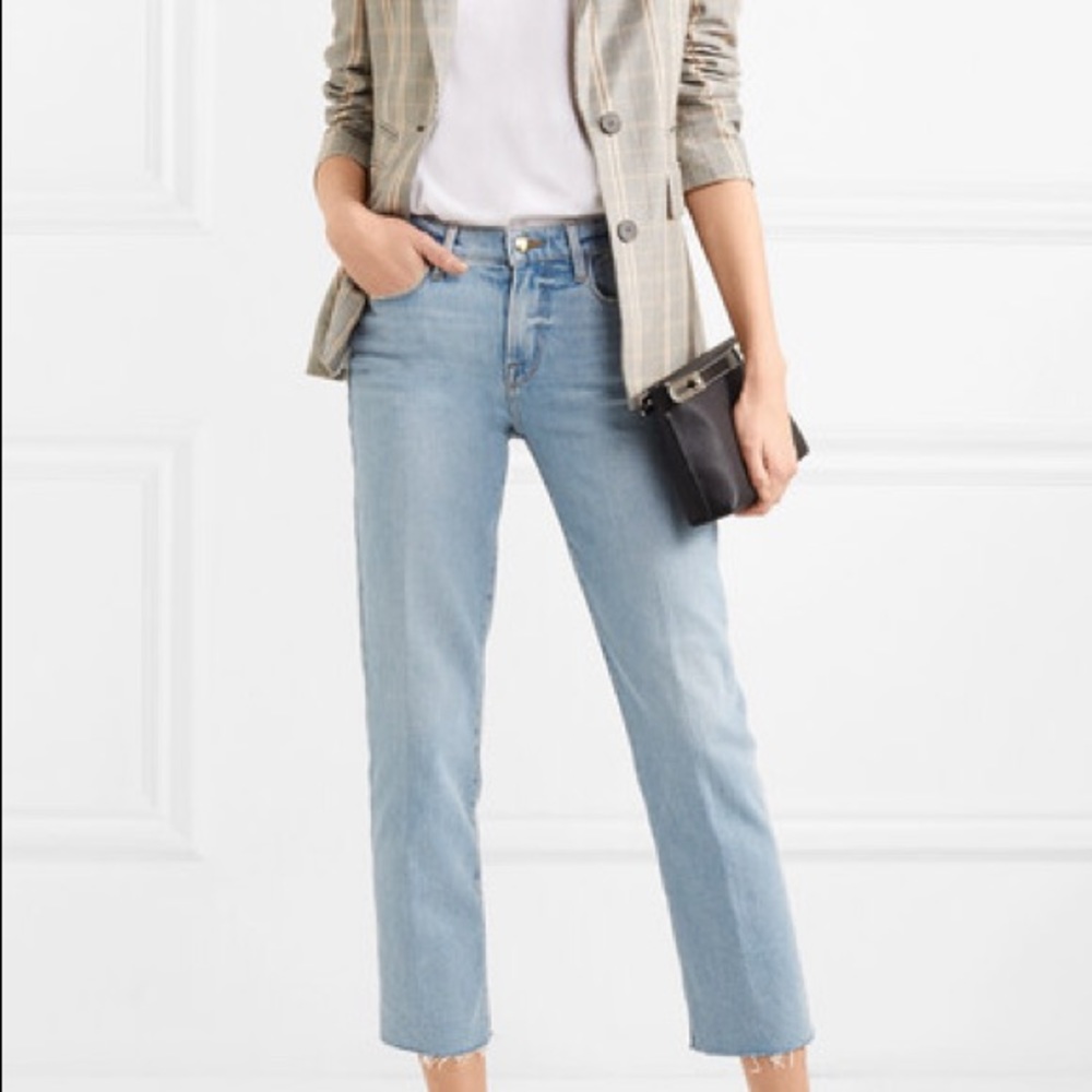 FRAME mid-rise straight-leg jeans